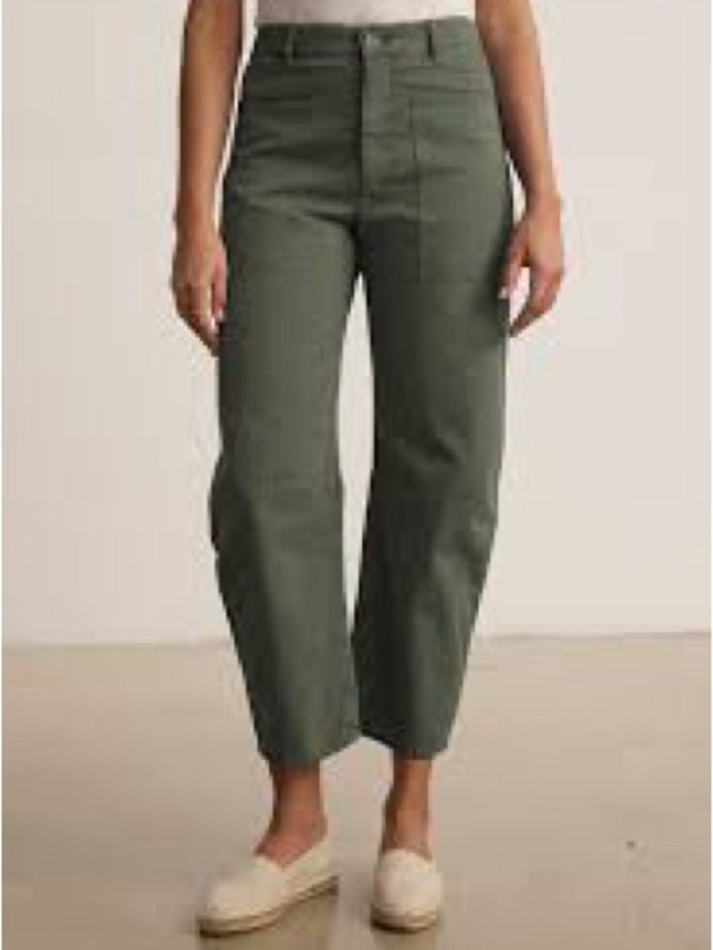 $228 Velvet by Graham & Spencer Brylie Sanded Twill Utility Pant Size 6